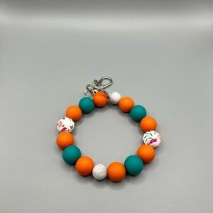 Colorful Beaded Keychain Bracelet - Handmade K0236C
